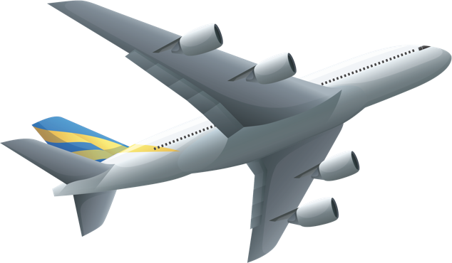 Avion volando hacia Mallorca